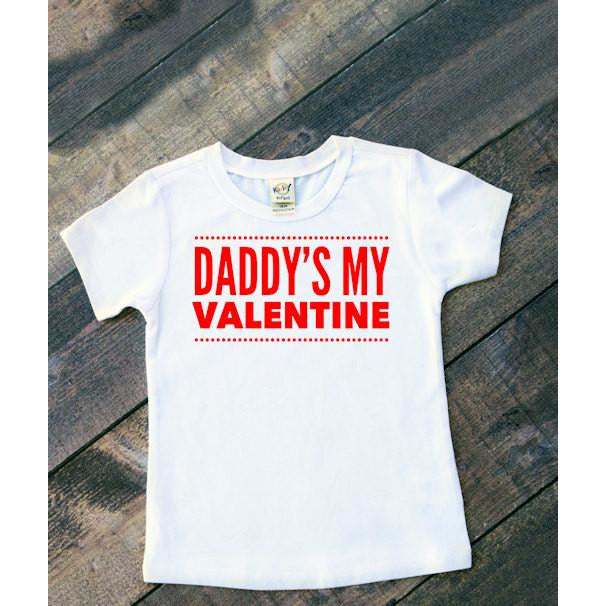 Daddy's or Mommy's My Valentine Shirt Valentine's Day Shirts for Kids - Mattie and Mase